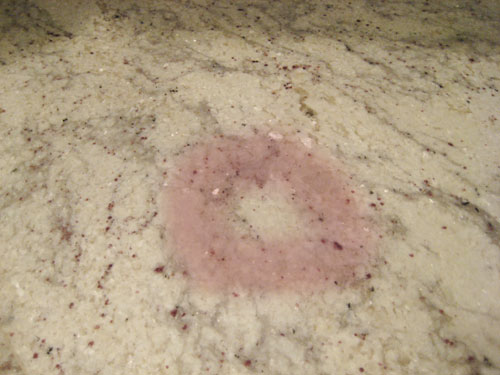 stain on granite