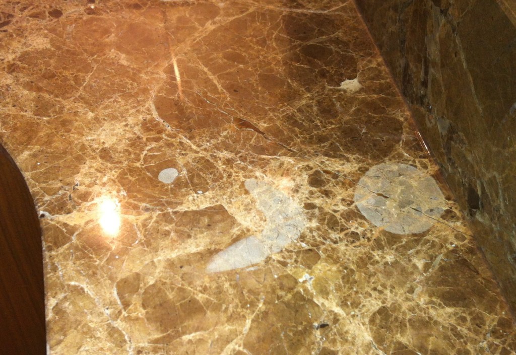 how to clean stained marble